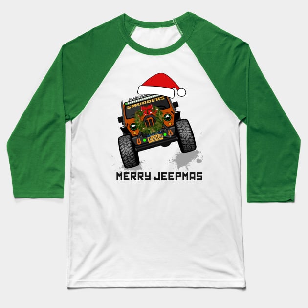 Mufasacon Jeepmas Baseball T-Shirt by sojeepgirl